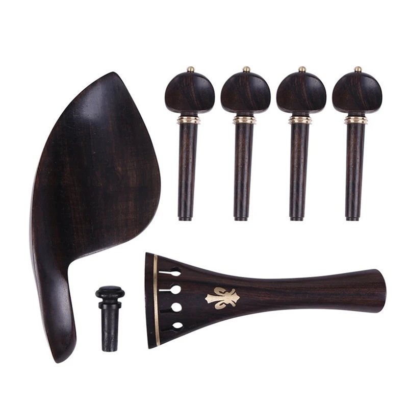 Quality Ebony Violin Chinrest Tailpiece Endpin Pegs Chinrest Chin Rest Violin DIY Parts Accessories End Pin
Quality Ebony Violin Chinrest Tailpiece Endpin Pegs Chinrest Chin Rest Violin DIY Parts Accessories End Pin
