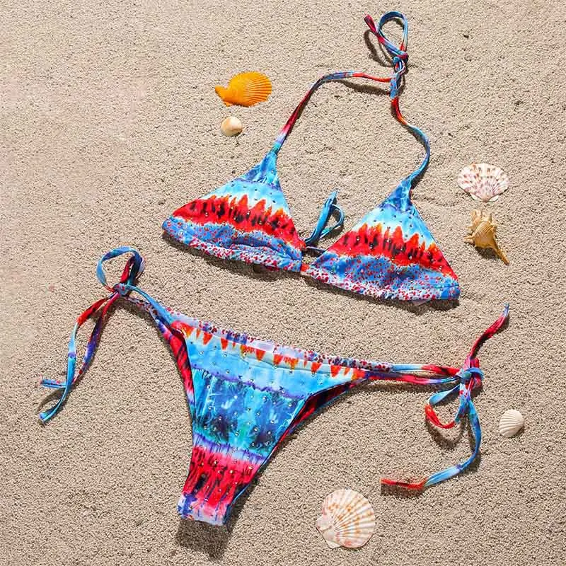 Sexy Diamond Shiny Thong Bikinis Swimwear 2021 New Push Up Swimming Suit for Women Backless 2-3 Piece Swimsuit Biquinis
Sexy Diamond Shiny Thong Bikinis Swimwear 2021 New Push Up Swimming Suit for Women Backless 2-3 Piece Swimsuit Biquinis