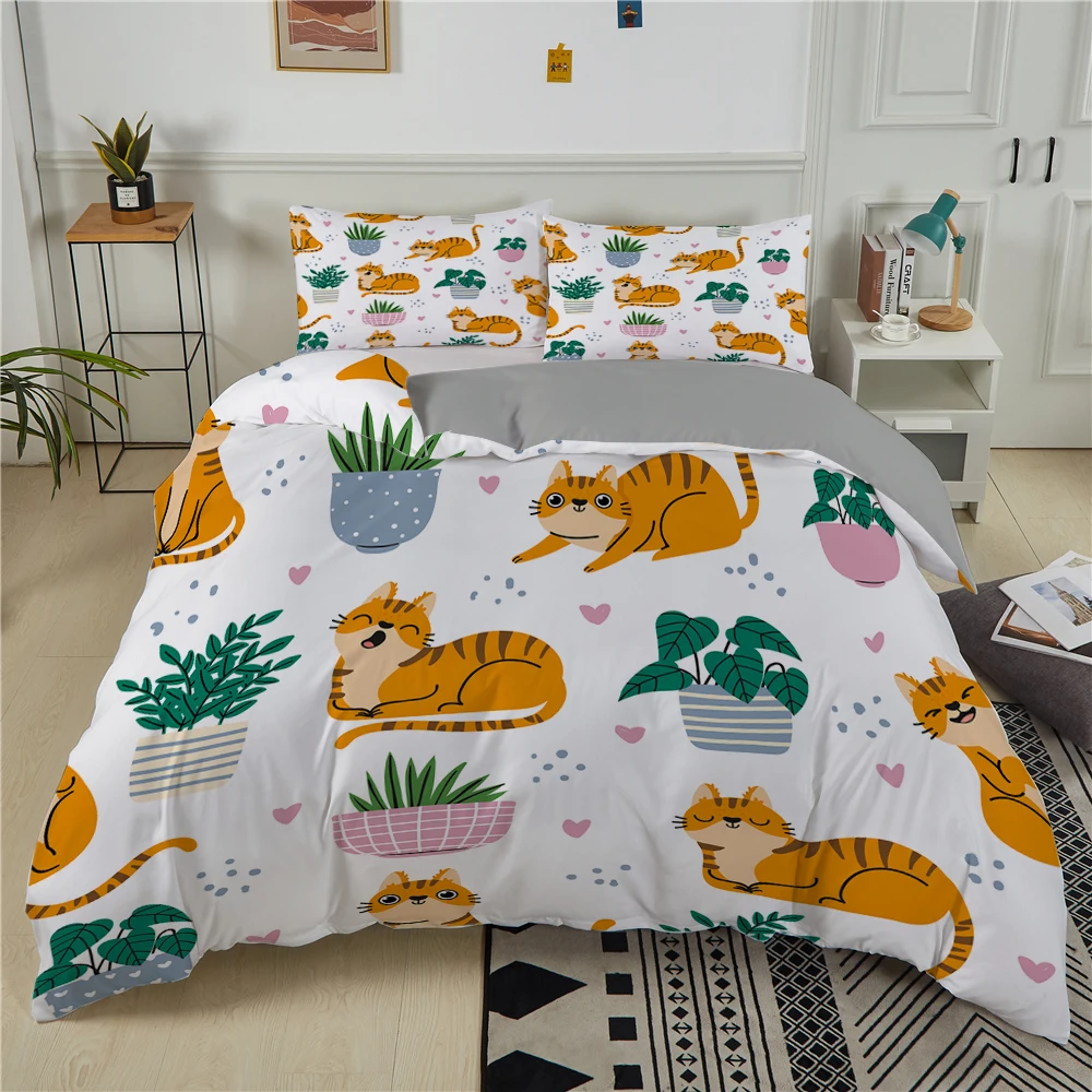 ZEIMON Cartoon 3D Bedding Set For Bedroom Soft Kids Cat Paws Duvet Cover with Pillowcase 2/3Pcs Unisex Quilt Cover Set
ZEIMON Cartoon 3D Bedding Set For Bedroom Soft Kids Cat Paws Duvet Cover with Pillowcase 2/3Pcs Unisex Quilt Cover Set