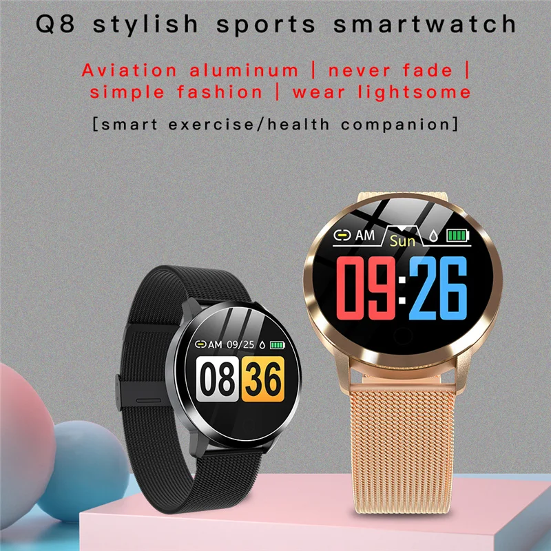Q8 Smart Watch OLED Color Screen women Fashion Fitness Tracker Wristband AND V8 SmartWatch Bluetooth Touch Screen Wrist Watch
Q8 Smart Watch OLED Color Screen women Fashion Fitness Tracker Wristband AND V8 SmartWatch Bluetooth Touch Screen Wrist Watch