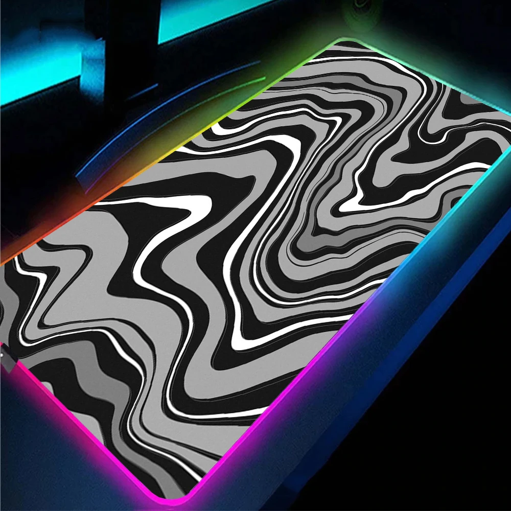 Black Personality Stripes Four USB Ports RGB Mouse Pad Wired Luminous TypeC Port Mini Computer Keyboard Table Mat Led Light Pads
Black Personality Stripes Four USB Ports RGB Mouse Pad Wired Luminous TypeC Port Mini Computer Keyboard Table Mat Led Light Pads
