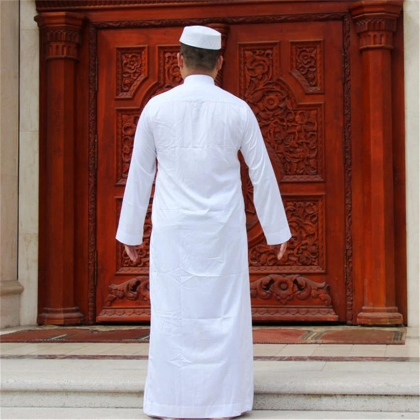 Islamic Clothing for Men Muslim Fashion White Prayer Casual Long Sleeve Robes Eid Mubarak Dress
Islamic Clothing for Men Muslim Fashion White Prayer Casual Long Sleeve Robes Eid Mubarak Dress