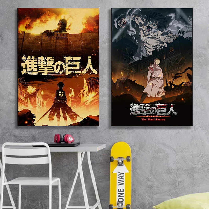 High Definition Printing Japanese Anime Attack on Titan Canvas Poster Creative Picture Wall Art Home Lnterior Decoration
High Definition Printing Japanese Anime Attack on Titan Canvas Poster Creative Picture Wall Art Home Lnterior Decoration