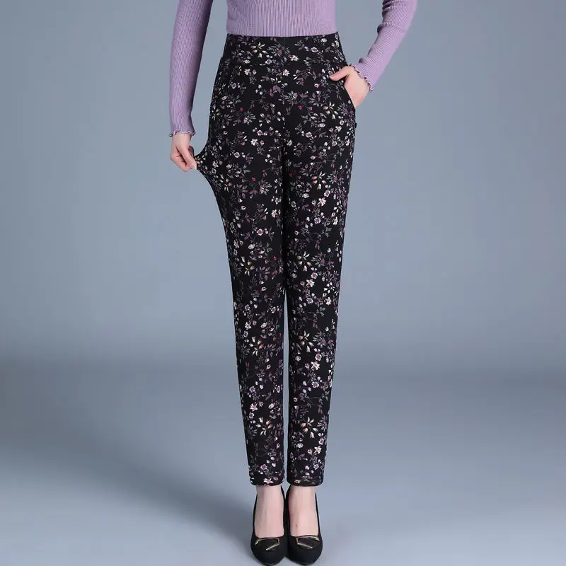 Winter Velvet Leggings Women High Waist Stretch Thick Leggins for Women Casual Floral Printed Warm Leggings R77
Winter Velvet Leggings Women High Waist Stretch Thick Leggins for Women Casual Floral Printed Warm Leggings R77