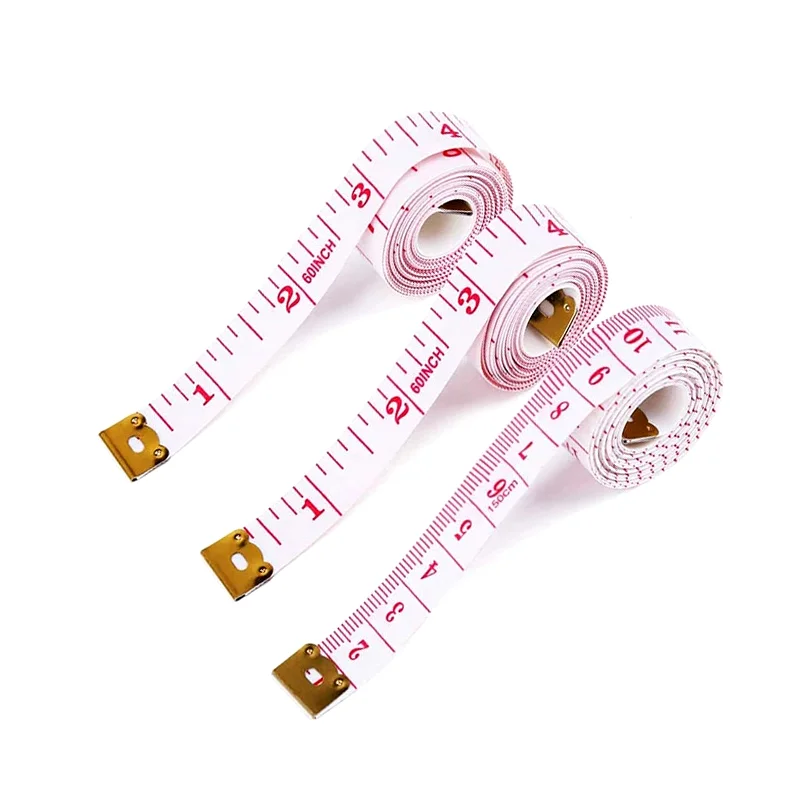 

LMDZ 3pcs Top Quality Flat 150cm/60" Body Measuring Ruler Sewing Tailor Tape Measure Soft Sewing Ruler Meter Measuring Tape