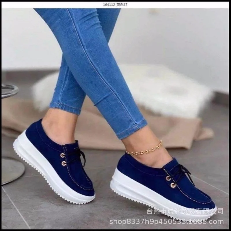NEW Women's single shoes 2020 new autumn plus size women's shoes lace-up platform women's shoes sneakers zapatos de mujer
NEW Women's single shoes 2020 new autumn plus size women's shoes lace-up platform women's shoes sneakers zapatos de mujer