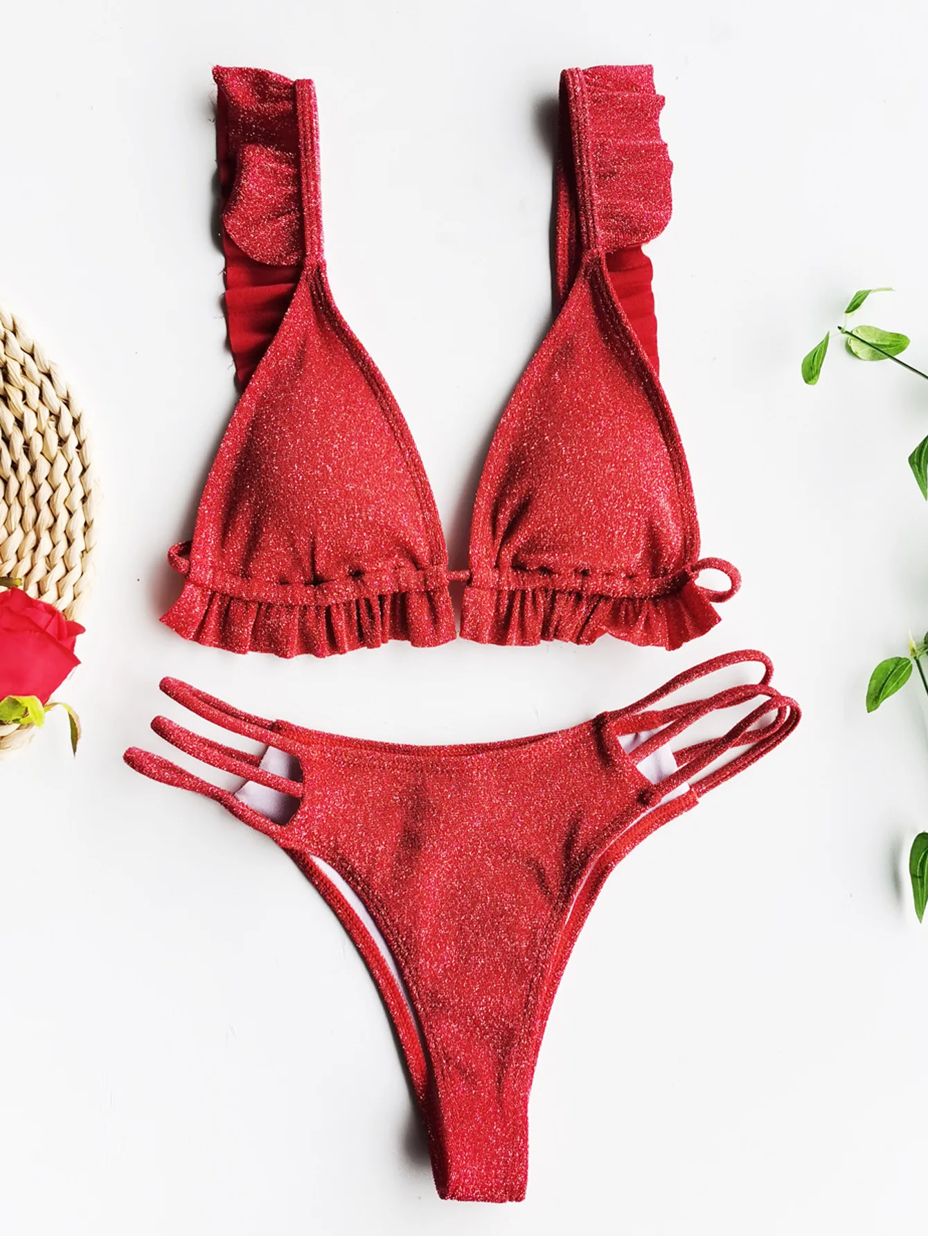 Women's Swimwear 2021 Ruffle 4 Colors Sexy Bikini Bathing Suits Beach Wear Two Pieces Swim Suits Summer
Women's Swimwear 2021 Ruffle 4 Colors Sexy Bikini Bathing Suits Beach Wear Two Pieces Swim Suits Summer