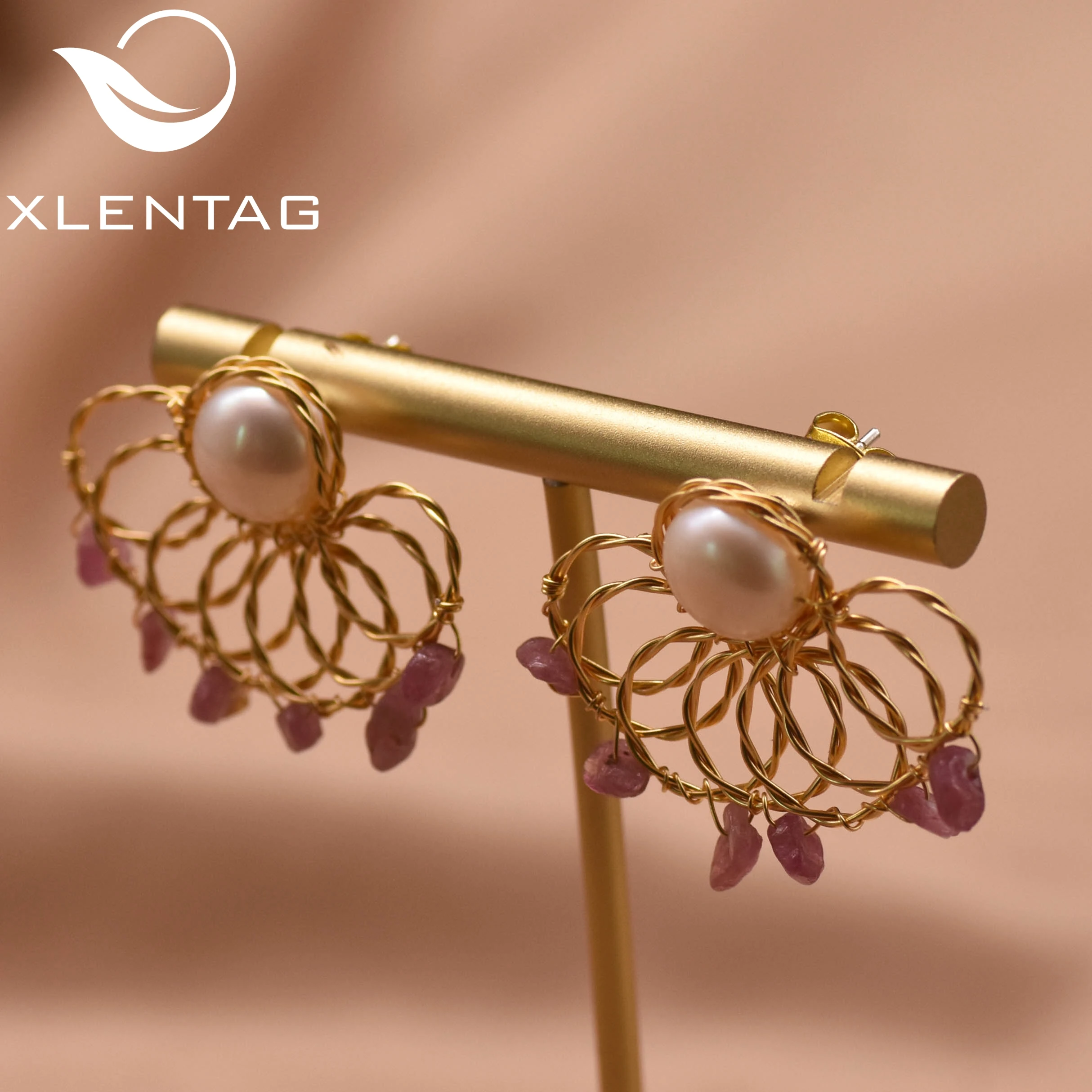 Xlentag Natural Freshwater Pearl Jade Sutd Earrings Ear Needle Part 925 Sterling Silver 18K Gold Plated Copper Jewelry GE0997B
Xlentag Natural Freshwater Pearl Jade Sutd Earrings Ear Needle Part 925 Sterling Silver 18K Gold Plated Copper Jewelry GE0997B