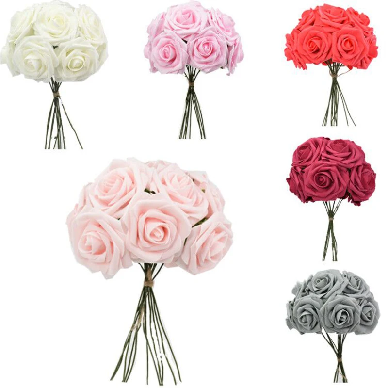 10/20/30pcs Artificial Rose Flowers Bridal Bouquet For Wedding Home Party Decor Foam Fake Flower Decoration Fleurs Artificielles
10/20/30pcs Artificial Rose Flowers Bridal Bouquet For Wedding Home Party Decor Foam Fake Flower Decoration Fleurs Artificielles