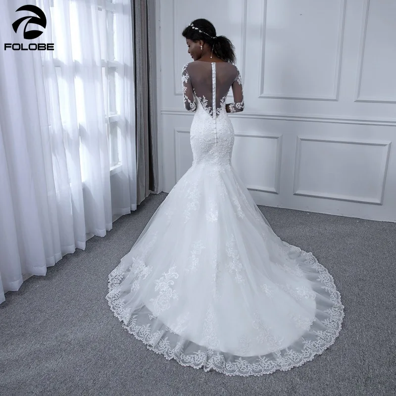 Vestido de Casamento Sexy Mermaid Wedding Dress Long Sleeves Lace Appliques Beaded Bridal Gown Robe De Marriage Dresses
Vestido de Casamento Sexy Mermaid Wedding Dress Long Sleeves Lace Appliques Beaded Bridal Gown Robe De Marriage Dresses
