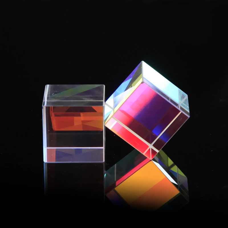

Photographic Dichroic Color Laser Cube Glass Prism 25*25*25mm Beam Combiner Optical Light Cube Photography Accessories
