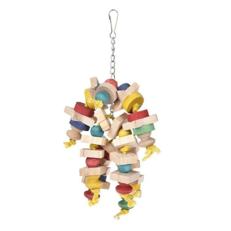 Wood Colorful Parrot Toys Chew Toy Pet Bird Toys Hanging Swing Cage Toys For Parrots Pet Bird Random Color
Wood Colorful Parrot Toys Chew Toy Pet Bird Toys Hanging Swing Cage Toys For Parrots Pet Bird Random Color