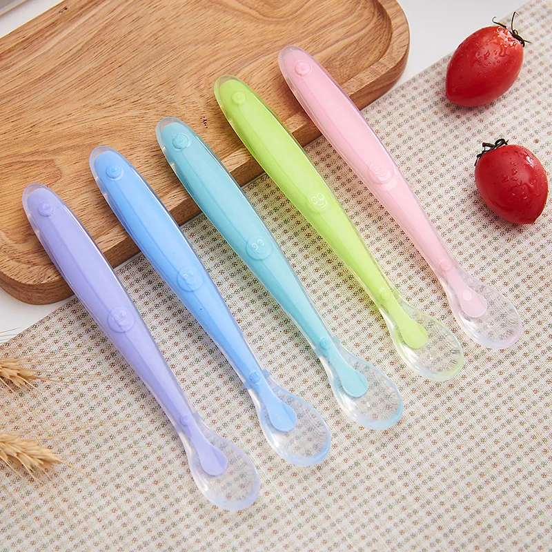 Baby Feeding Spoons Dishes Tableware for Children Flatware Cutlery Spoon Silicone Tools for Patch Work lot Soup Ladle
Baby Feeding Spoons Dishes Tableware for Children Flatware Cutlery Spoon Silicone Tools for Patch Work lot Soup Ladle