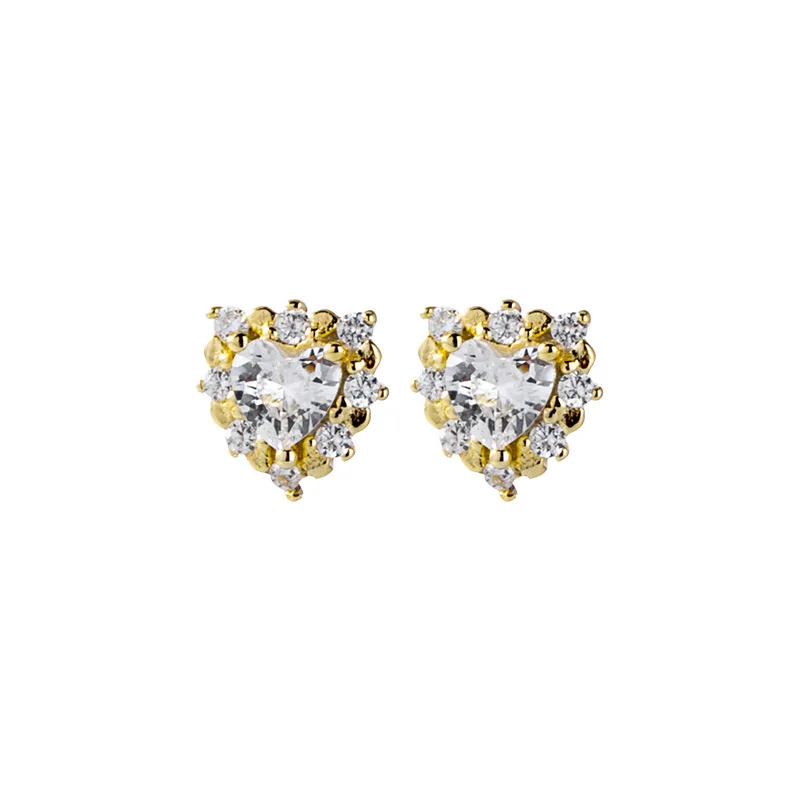Exquisite 925 Sterling Silver Earrings Micro Zircon Heart Geometric Stud Earrings for Women Simple Fashion Anniversary Jewelry
Exquisite 925 Sterling Silver Earrings Micro Zircon Heart Geometric Stud Earrings for Women Simple Fashion Anniversary Jewelry