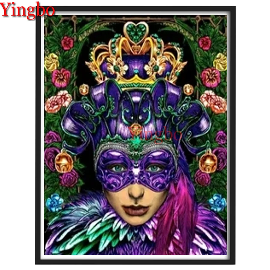 full square round Resin diamond Painting woman mask puzzle 5d mosaic diamond picture Cross-Stitch Christmas gifts wall decor
full square round Resin diamond Painting woman mask puzzle 5d mosaic diamond picture Cross-Stitch Christmas gifts wall decor