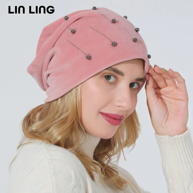 Hot Diamond Beads Winter Cap Korean Fashion Warm Flannel Womens Knitted Hats Autumn Outdoor Riding Ladies Month Wool Beanie
Hot Diamond Beads Winter Cap Korean Fashion Warm Flannel Womens Knitted Hats Autumn Outdoor Riding Ladies Month Wool Beanie