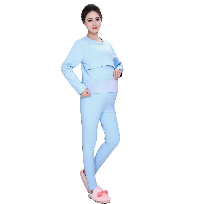 Maternity Clothes Winter Plus Velvet Long Underwear Loose-Fit Plus-size Set Plus-size Nursing Thermal Underwear Confinement
Maternity Clothes Winter Plus Velvet Long Underwear Loose-Fit Plus-size Set Plus-size Nursing Thermal Underwear Confinement