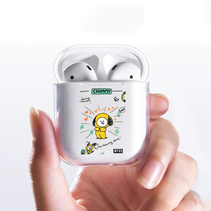 For Airpods Case Cartoon Cute BT21 Cover For AirPods 1 2 Phone Cases Kpop Novel Soft Silicone Earphone Cover Funda
For Airpods Case Cartoon Cute BT21 Cover For AirPods 1 2 Phone Cases Kpop Novel Soft Silicone Earphone Cover Funda