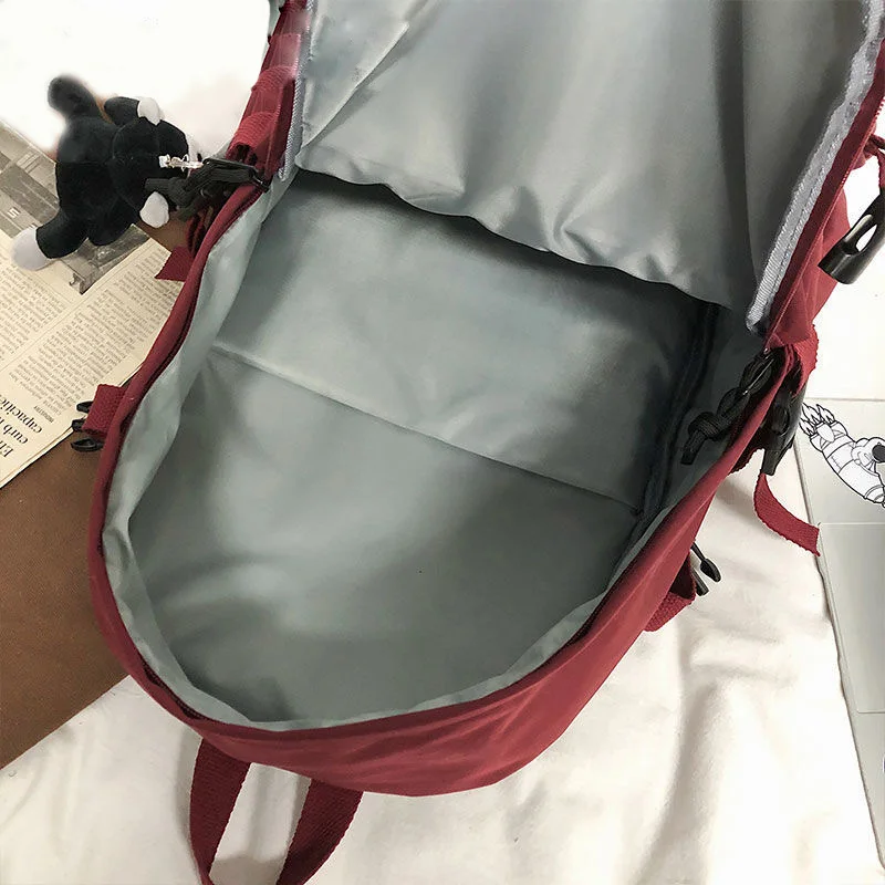 Large capacity backpack solid color backpack unisex waterproof nylon casual school backpack girl travel bag
Large capacity backpack solid color backpack unisex waterproof nylon casual school backpack girl travel bag
