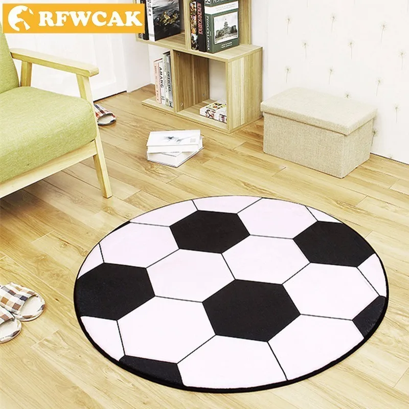 RFWCAK New Polyester Anti-slip Ball Round Carpet Computer Chair Pad Football Basketball Living Room Mat Children Bedroom Rugs
RFWCAK New Polyester Anti-slip Ball Round Carpet Computer Chair Pad Football Basketball Living Room Mat Children Bedroom Rugs