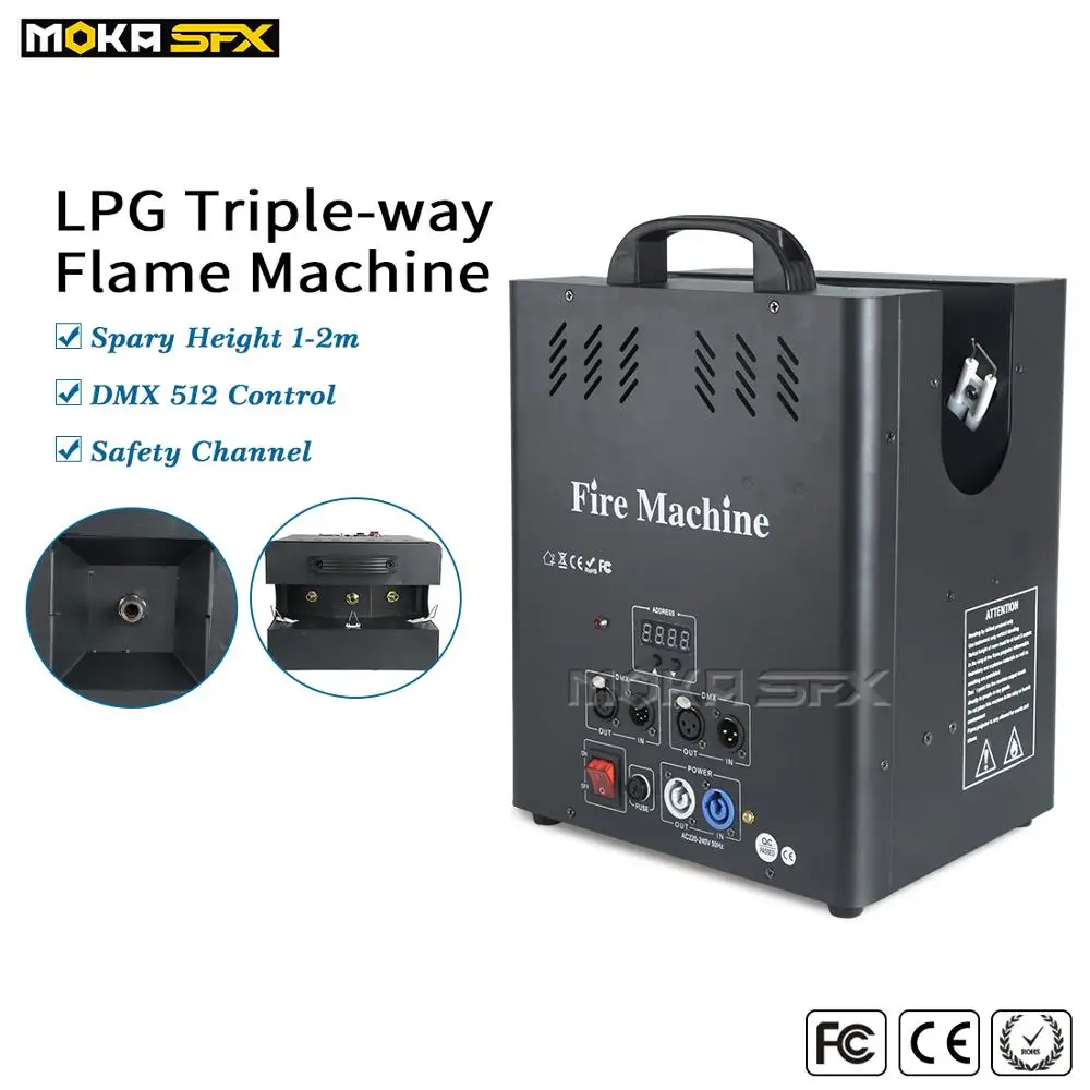 LPG Triple Way DJ Fire Spray Jet Machine Flame Projector DMX Control For Special Effects Stage Party Show Club KTV Performance
LPG Triple Way DJ Fire Spray Jet Machine Flame Projector DMX Control For Special Effects Stage Party Show Club KTV Performance