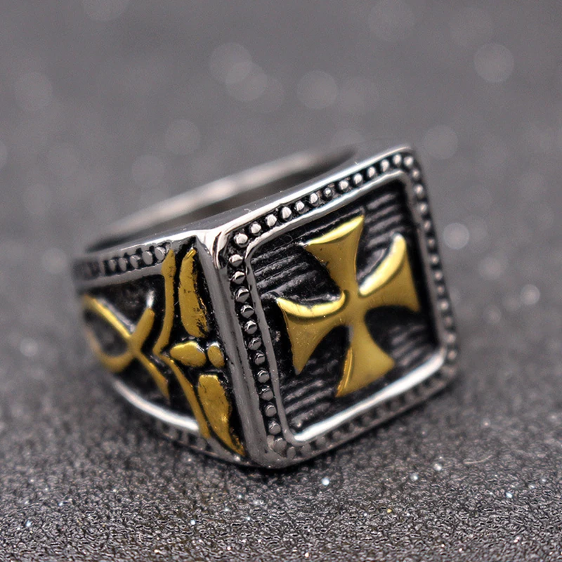 Vintage Rings/Cross Ring,Punk Style Titanium Steel Fashion Women Accessories Gifts Men's Jewelry
Vintage Rings/Cross Ring,Punk Style Titanium Steel Fashion Women Accessories Gifts Men's Jewelry