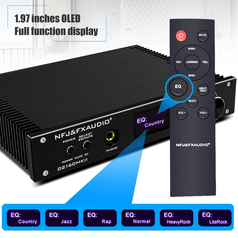2021 FX-Audio Новый D2160MKII TAS5548 + TAS5614 Bluetooth 5 0 полный цифровой усилитель мощности 150 Вт * 2 USB