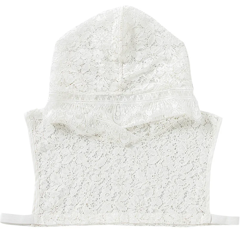 Korean Style Fashion Lace Hooded Fake Collar Female Women's Crochet Hollow Floral Hoodie False Collars Cap Pullover Half-Shirts
Korean Style Fashion Lace Hooded Fake Collar Female Women's Crochet Hollow Floral Hoodie False Collars Cap Pullover Half-Shirts