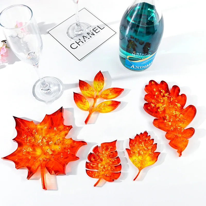 DIY Art Crafts Leaves Coaster Silicone Resin Mold Tropical Maple Leaf Resin Casting Mold for Casting Resin Concrete Designer
DIY Art Crafts Leaves Coaster Silicone Resin Mold Tropical Maple Leaf Resin Casting Mold for Casting Resin Concrete Designer