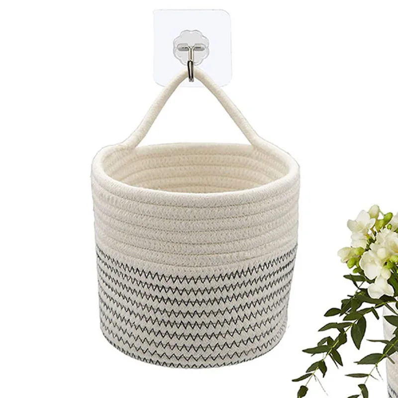 Cotton rope hanging basket flower pot hanging basket hanging pot straw woven rattan green plants home decor woven basket storage
Cotton rope hanging basket flower pot hanging basket hanging pot straw woven rattan green plants home decor woven basket storage