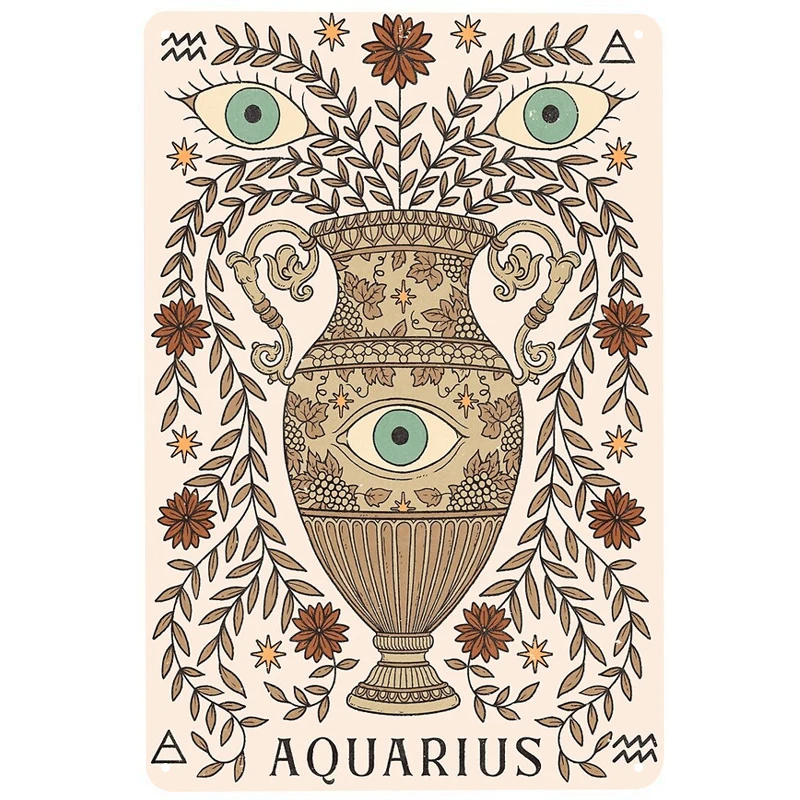 Vintage Aquarius printed Metal Signs Retro Tin Signs Funny Poster Decor for Bar Pub Club Decoration for Living Room Home
Vintage Aquarius printed Metal Signs Retro Tin Signs Funny Poster Decor for Bar Pub Club Decoration for Living Room Home