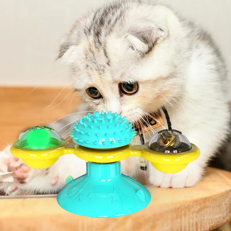 Pet Toys For Cats Interactive Puzzle Training Turntable Windmill Ball Whirling Toys For Cat Kitten Play Game Cat Supplies
Pet Toys For Cats Interactive Puzzle Training Turntable Windmill Ball Whirling Toys For Cat Kitten Play Game Cat Supplies