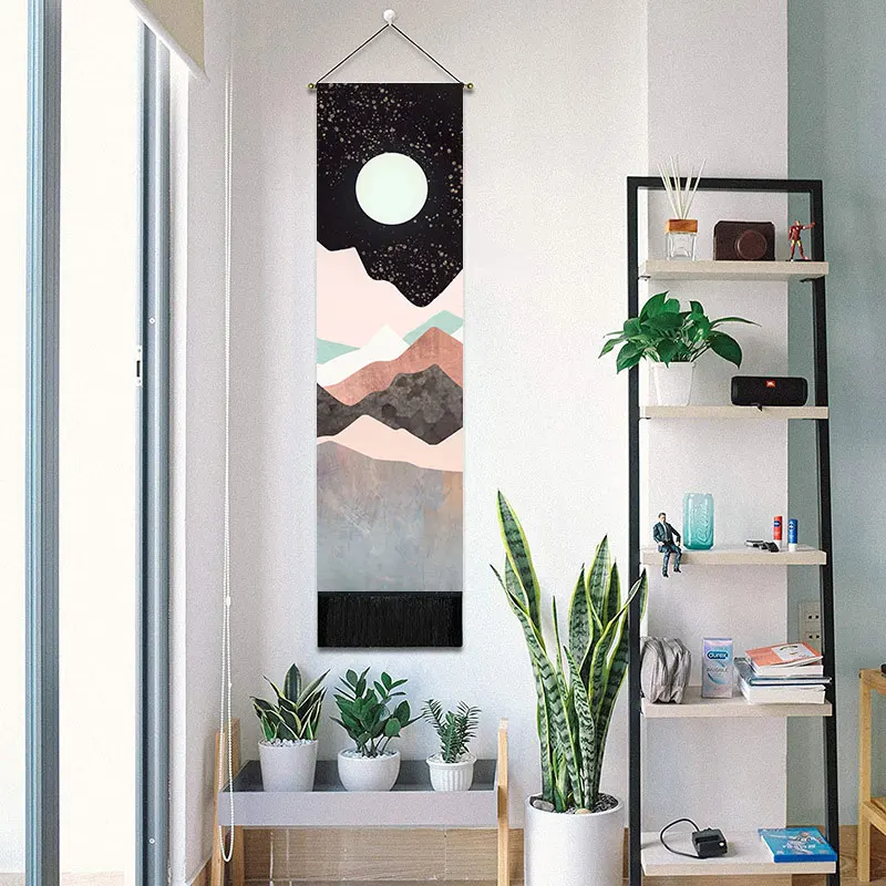 Bohemia Multicolor Landscape Tapestry Mountain and Water Tassel Wall Hanging Home Living Room Art Wall Cloth Sunset Tapestries
Bohemia Multicolor Landscape Tapestry Mountain and Water Tassel Wall Hanging Home Living Room Art Wall Cloth Sunset Tapestries