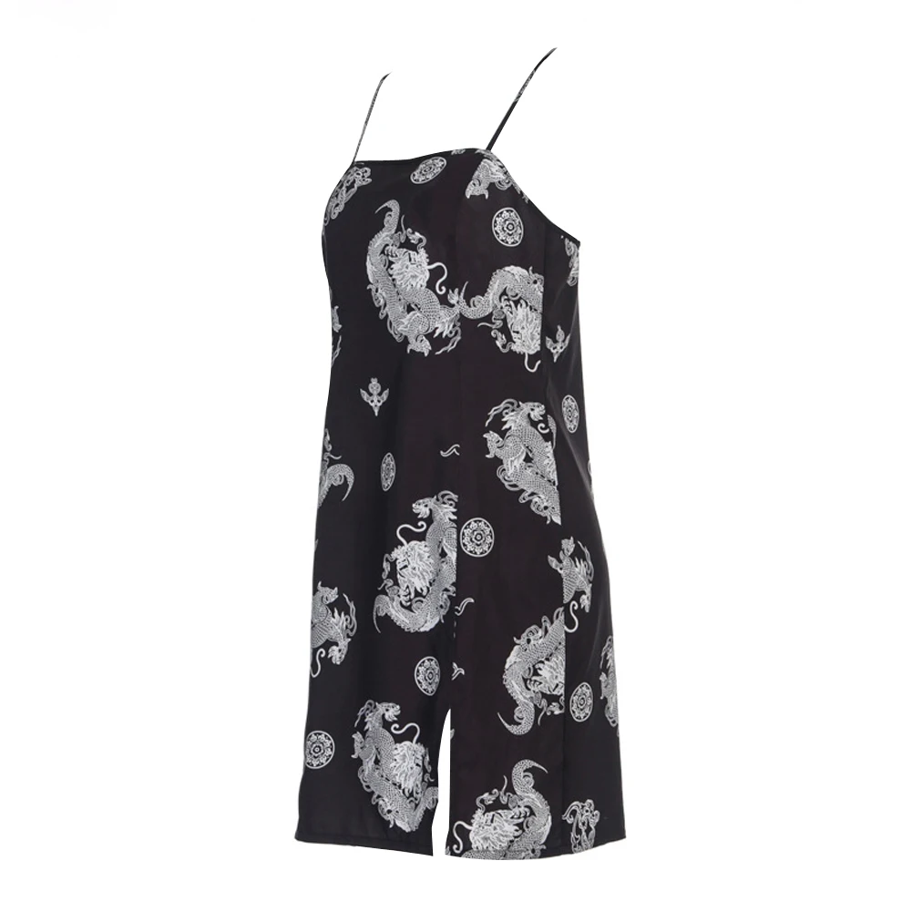 Women Fashion Printing High Waist Side Split Short Dress Sexy Backless Suspender Summer Dress
Women Fashion Printing High Waist Side Split Short Dress Sexy Backless Suspender Summer Dress