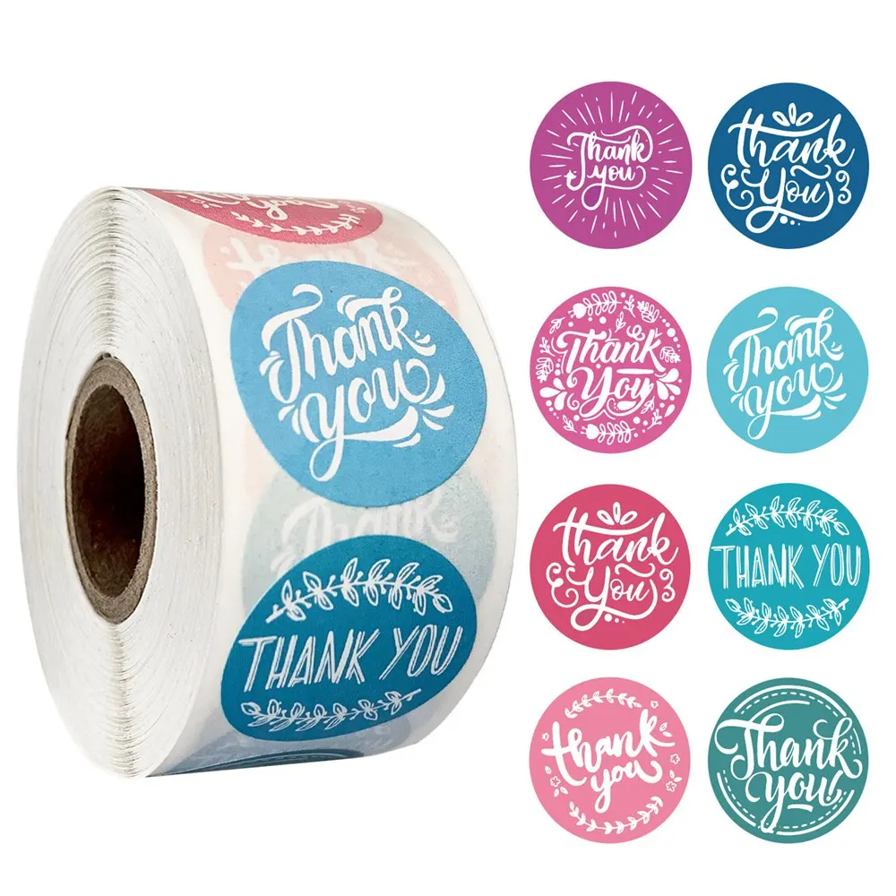50-500pcs/roll round floral thank you stickers scrapbooking for package seal labels custom sticker decoration wedding sticker
50-500pcs/roll round floral thank you stickers scrapbooking for package seal labels custom sticker decoration wedding sticker