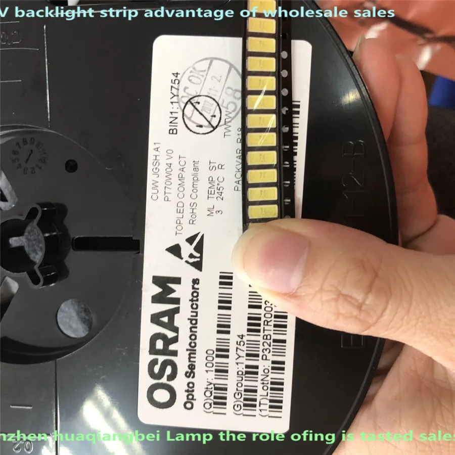 

FOR repair Samsung NEW LCD TV LED backlight Article lamp SMD LEDs 7030 6V Cold white light 1000pcs/lot emitting diode