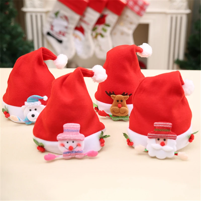 12 pieces/pack Of Christmas Ornaments 2021 Santa Claus Kid Hat Christmas Gift Cartoon Snowman Elk Hat Новогодняя шапка
12 pieces/pack Of Christmas Ornaments 2021 Santa Claus Kid Hat Christmas Gift Cartoon Snowman Elk Hat Новогодняя шапка