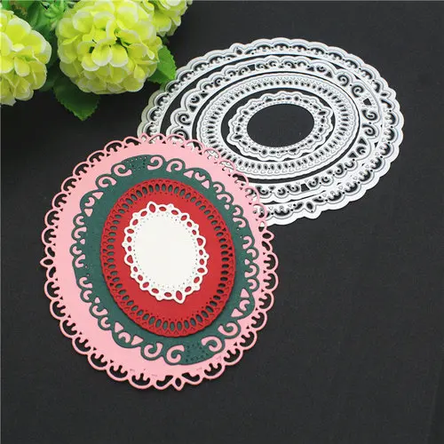 4pc set Round Flower Dies Border Lace Frame Metal Cutting Dies for DIY Scrapbooking Craft Card Embossing Die Cut New Template
4pc set Round Flower Dies Border Lace Frame Metal Cutting Dies for DIY Scrapbooking Craft Card Embossing Die Cut New Template
