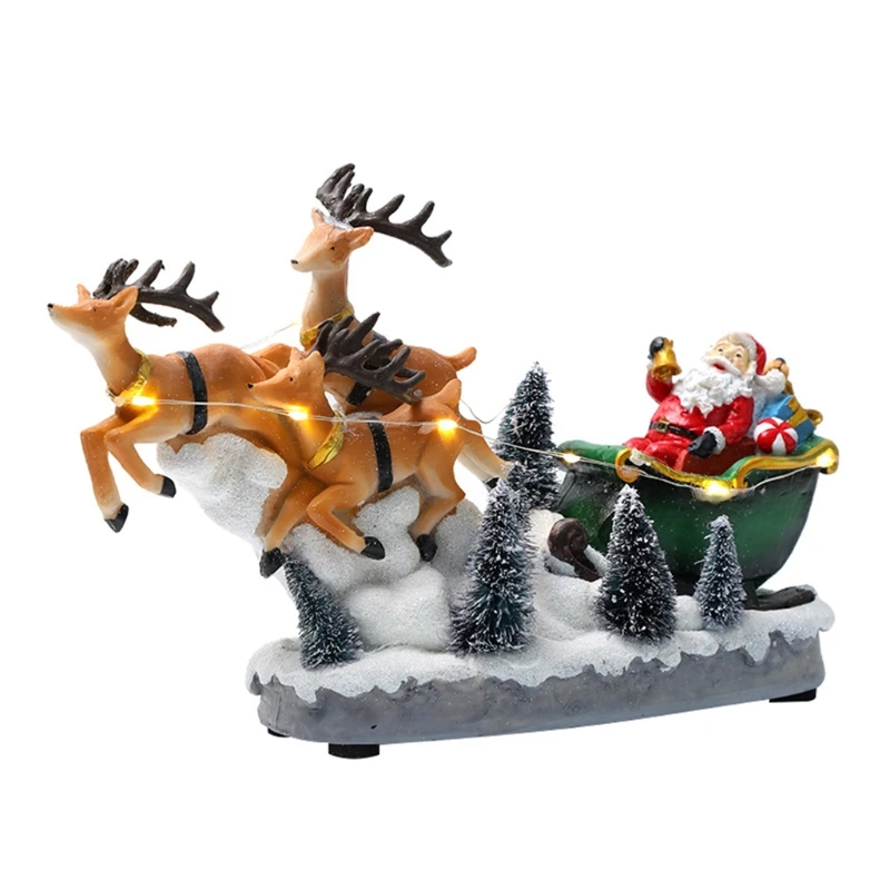 Sturdy Resin Ornament Handicraft Reindeer Cart Christmas Festival Party Props
Sturdy Resin Ornament Handicraft Reindeer Cart Christmas Festival Party Props