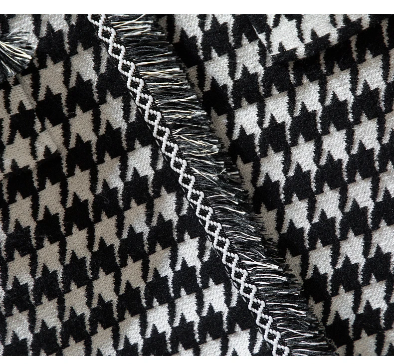 Knit half skirt female spring and winter high waist irregular houndstooth skirts a-line package hip skirt
Knit half skirt female spring and winter high waist irregular houndstooth skirts a-line package hip skirt