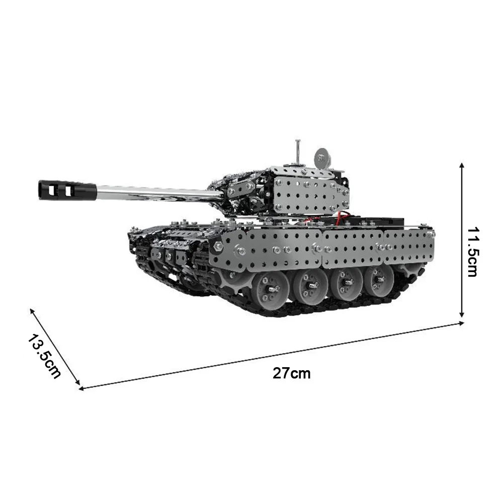Stainless Steel Assembly Remote Control Tank Kit RC Military Model Toy Set Compatible With Model Building Blocks
Stainless Steel Assembly Remote Control Tank Kit RC Military Model Toy Set Compatible With Model Building Blocks