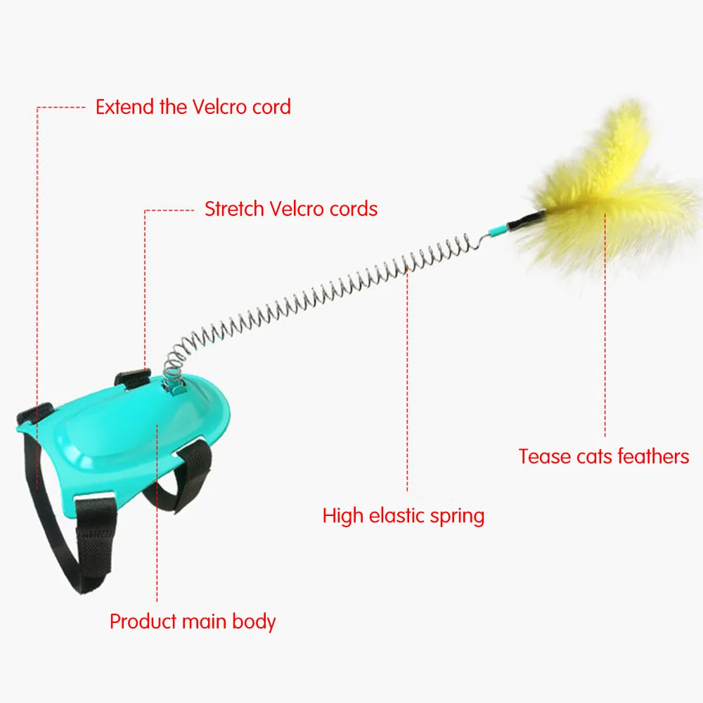 Pet Funny Feather Stick, Artificial Foot Pet Stick Pet Cat Interactive Wand Funny Cat Foot Feather Spring Teasing Cat Stick
Pet Funny Feather Stick, Artificial Foot Pet Stick Pet Cat Interactive Wand Funny Cat Foot Feather Spring Teasing Cat Stick