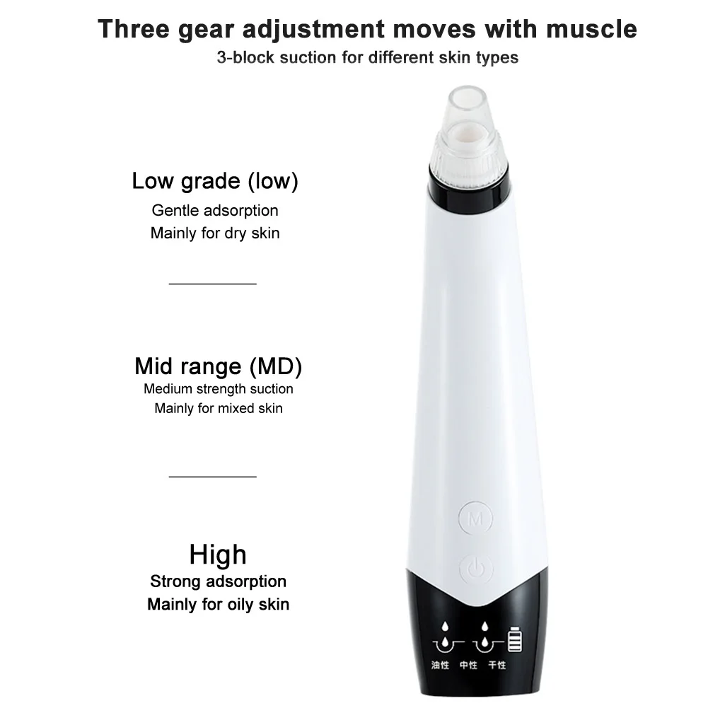 Pimple Acne Portable Vacuum Suction Facial Blackhead Remover Instrument Pore Cleaner LCD Display Adjustable Home Ergonomic
Pimple Acne Portable Vacuum Suction Facial Blackhead Remover Instrument Pore Cleaner LCD Display Adjustable Home Ergonomic
