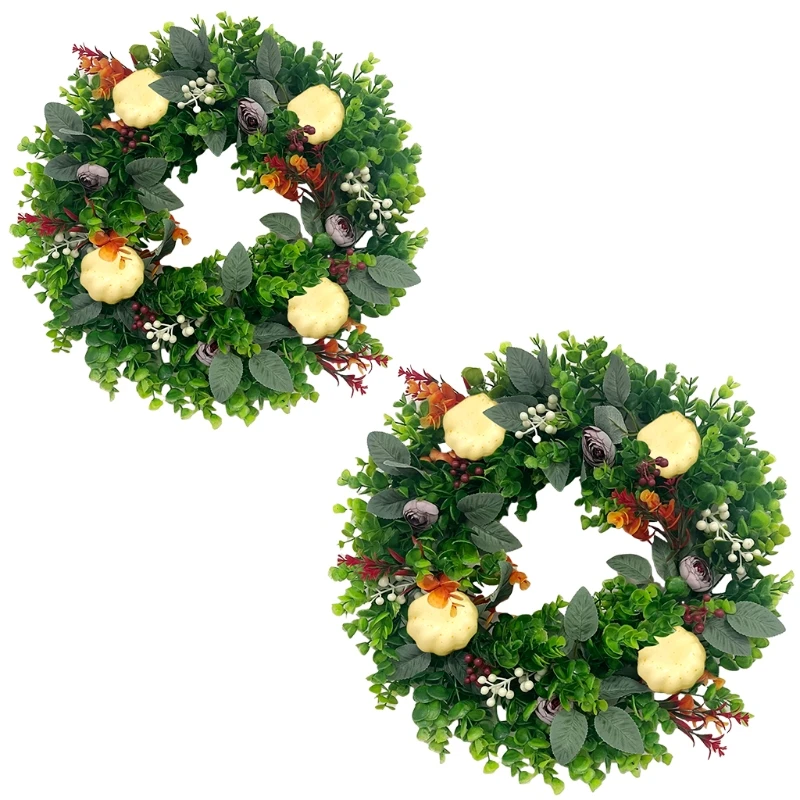 T5EF Eucalyptus Wreath Fall Wreaths for front Door Autumn Pumpkin Decorations Halloween Christmas Thanksgiving Harvest Farmhouse
T5EF Eucalyptus Wreath Fall Wreaths for front Door Autumn Pumpkin Decorations Halloween Christmas Thanksgiving Harvest Farmhouse