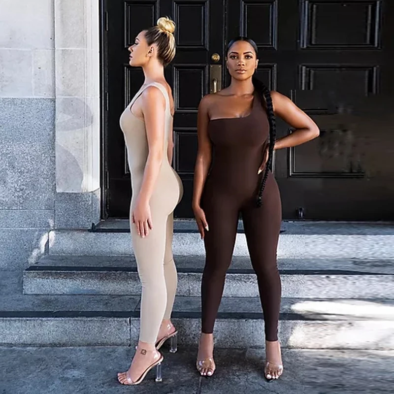 Sexy Bodycon Solid One Shoulder Sleeveless Rompers Fashion Causual Empire Backless Push Up Package Hip Bodysuits Streetwear
Sexy Bodycon Solid One Shoulder Sleeveless Rompers Fashion Causual Empire Backless Push Up Package Hip Bodysuits Streetwear