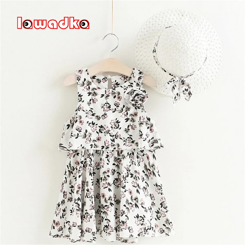 Lawadka Summer Chiffon Kids Birthday Dresses Sleeveless Princess Floral Dress for Girls Hat Beach Children Clothing 2022 New
Lawadka Summer Chiffon Kids Birthday Dresses Sleeveless Princess Floral Dress for Girls Hat Beach Children Clothing 2022 New