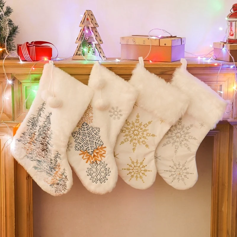 4 PCS Christmas Candy Stocking Gift Bags New Year Fireplace Socks Christmas Decorations for Home Navidad Xmas Tree Decor
4 PCS Christmas Candy Stocking Gift Bags New Year Fireplace Socks Christmas Decorations for Home Navidad Xmas Tree Decor