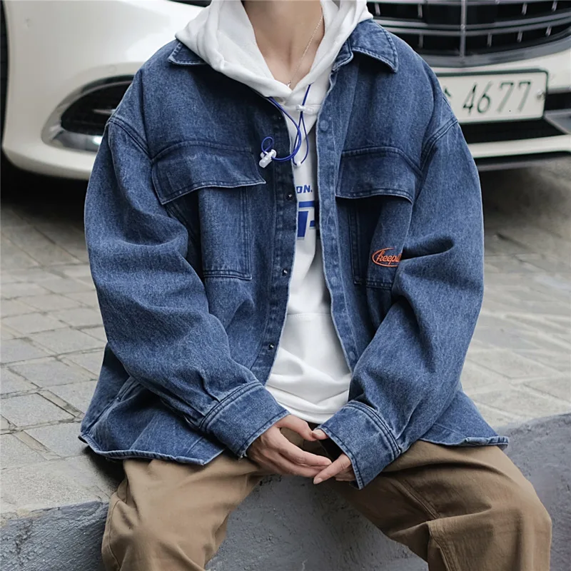 Autumn New Denim Jacket Men Fashion Embroidery Washed Solid Color Casual Denim Jacket Man Streetwear Hip Hop Loose Bomber Jacket
Autumn New Denim Jacket Men Fashion Embroidery Washed Solid Color Casual Denim Jacket Man Streetwear Hip Hop Loose Bomber Jacket