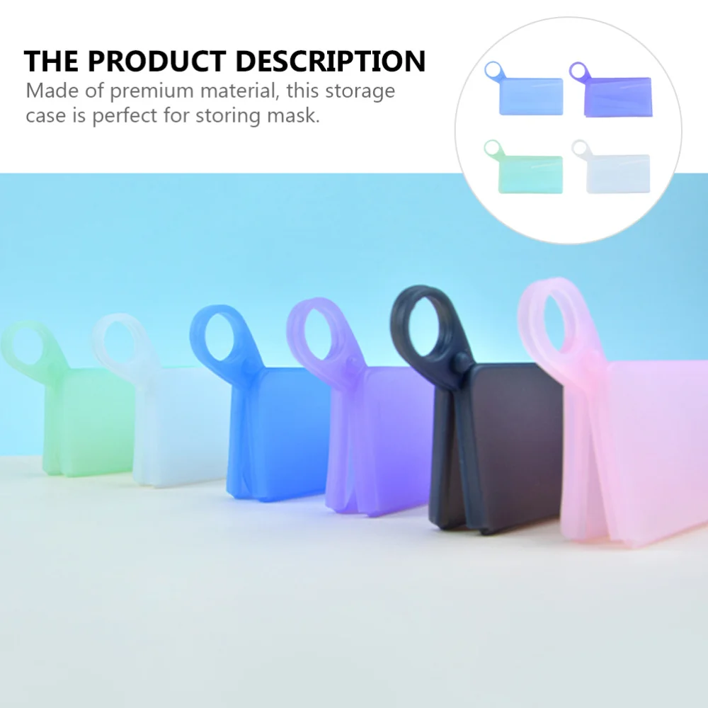 4Pcs Portable Mask Storage Box Transparent Silicone Box Anti-pollution Mask Case
4Pcs Portable Mask Storage Box Transparent Silicone Box Anti-pollution Mask Case