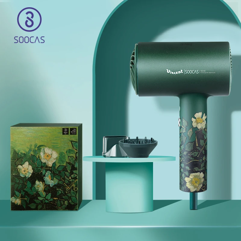 Hair Dryer SOOCAS H5 for Xiaomi Green Anion soocas 1800W Professional Blow Dryer Powerful Electric Dryer With converter 220V
Hair Dryer SOOCAS H5 for Xiaomi Green Anion soocas 1800W Professional Blow Dryer Powerful Electric Dryer With converter 220V
